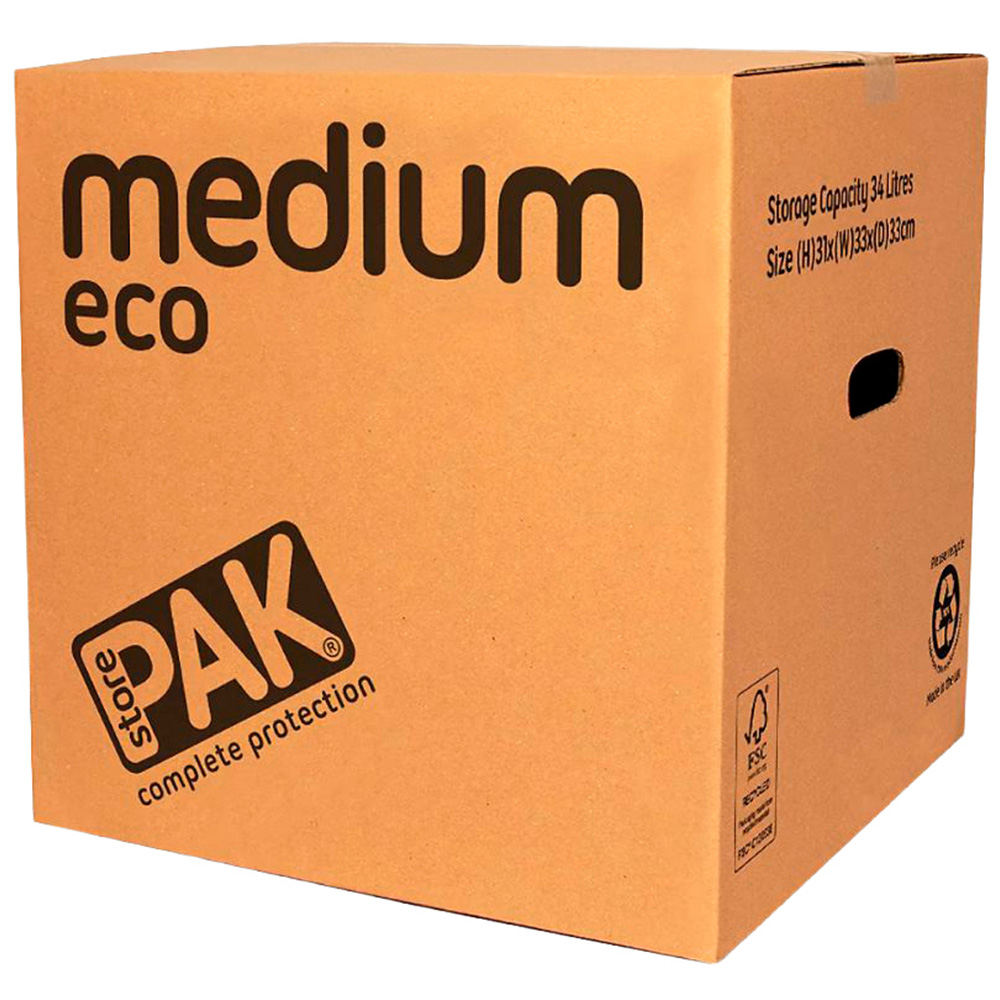 StorePAK 33L Medium Eco Cardboard Storage Box 20 Pack Image 3