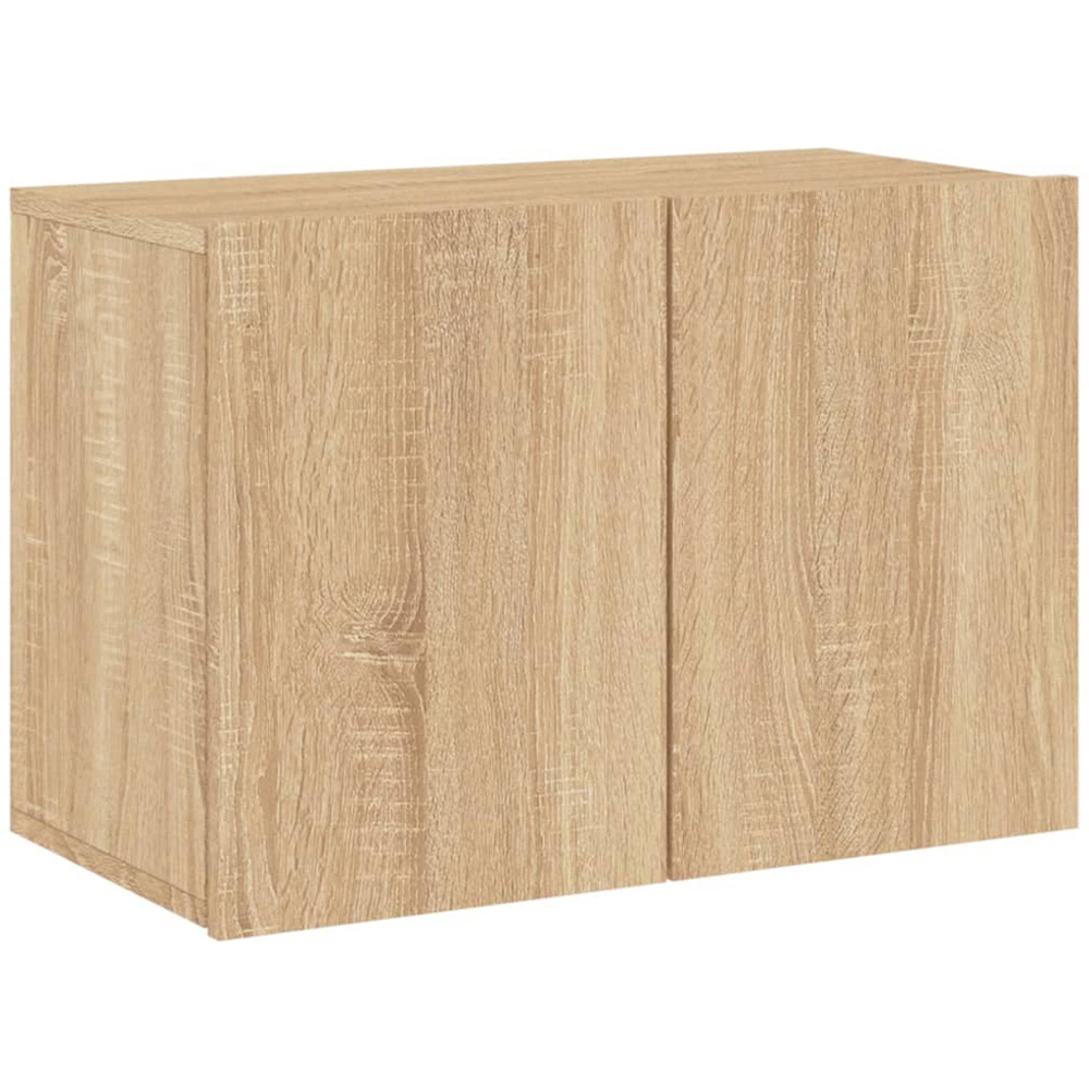 vidaXL 2 Door Sonoma Oak Wall Mounted TV Cabinet Image 2