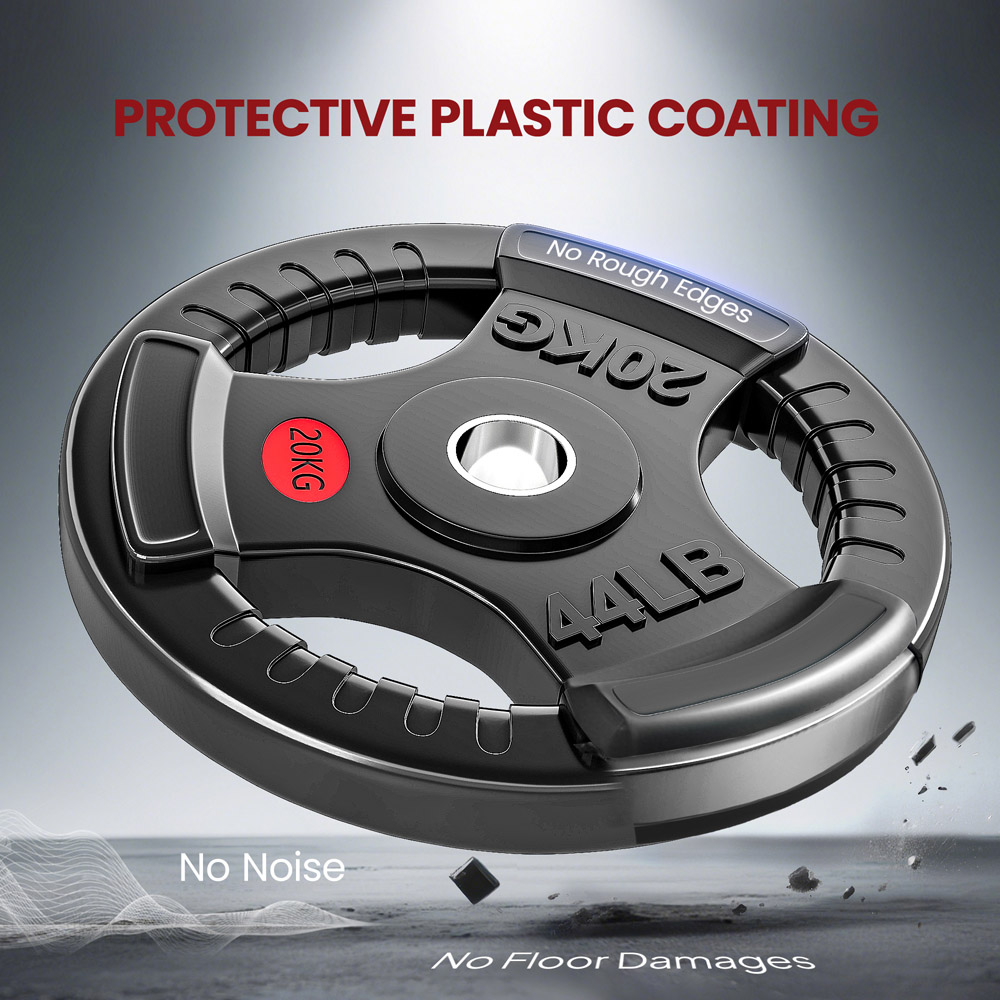 SPORTNOW Olympic Tri-Grip Weight Plates 20kg Image 6