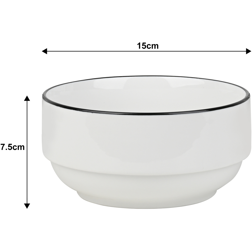 Waterside White Stackable 12 Piece Dinner Set Image 5