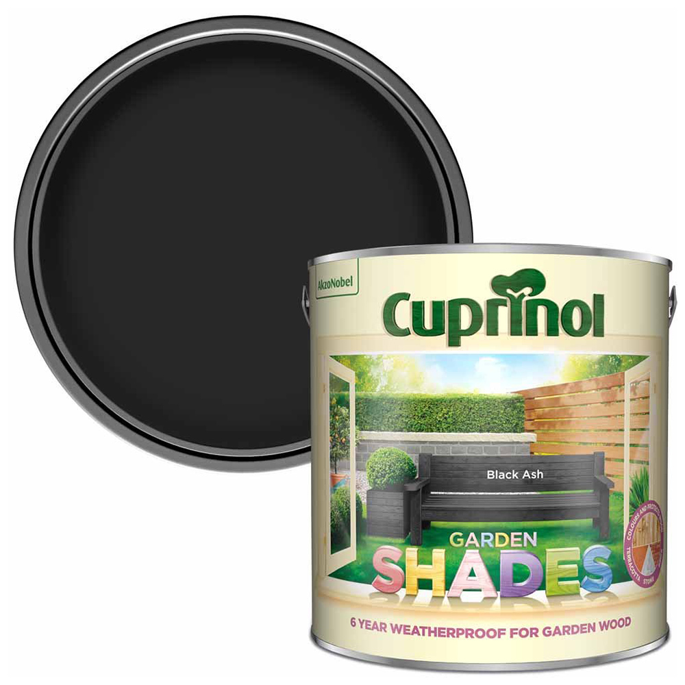 Cuprinol Garden Shades Black Ash Exterior Paint 2.5L Image 1