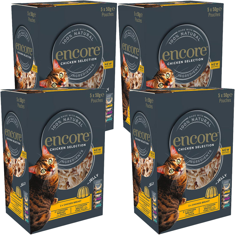 Encore Chicken Selection in Jelly Cat Food 50g Case of 4 x 5 Pack Image 1