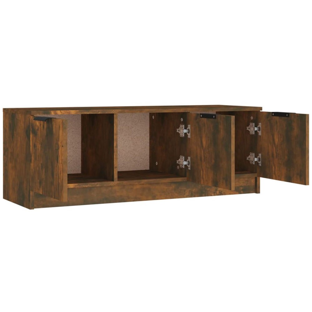 vidaXL 3 Door Smoked Oak TV Cabinet Image 6