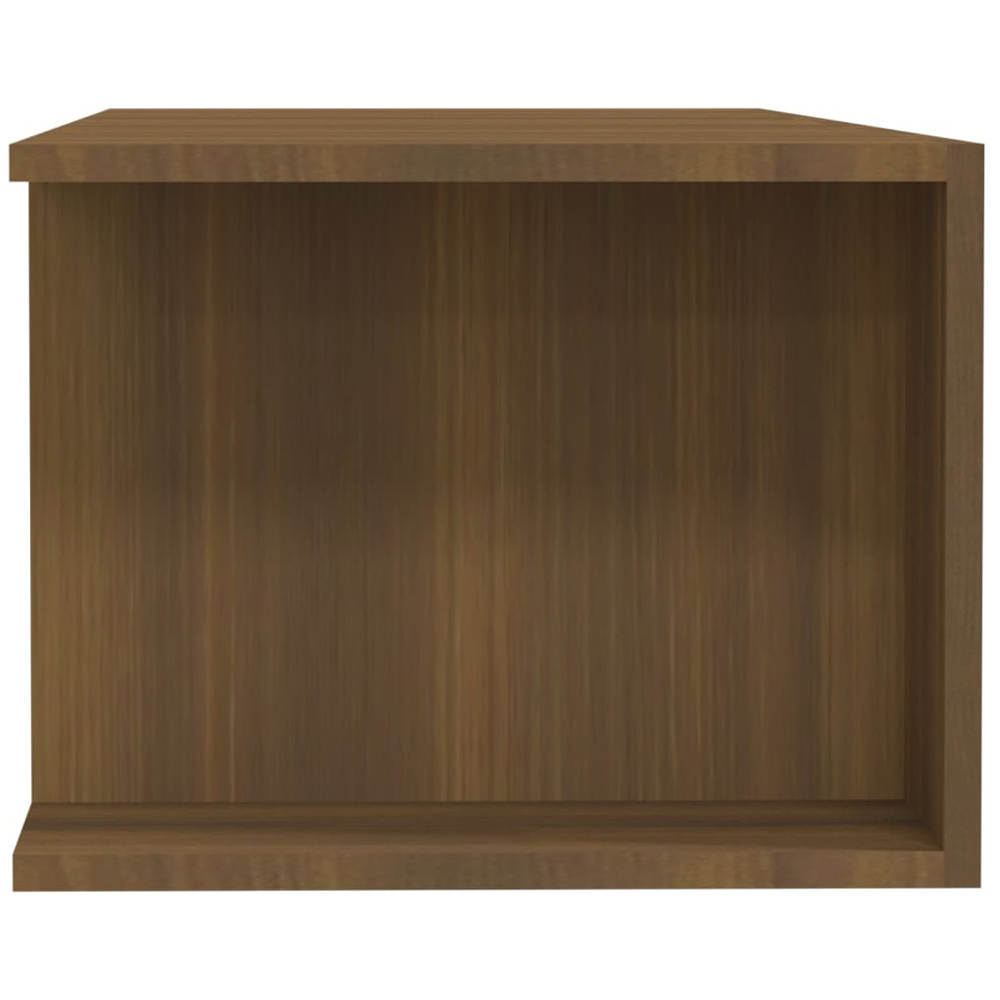 vidaXL 4 Shelf Brown Oak LED TV Cabinet Image 5