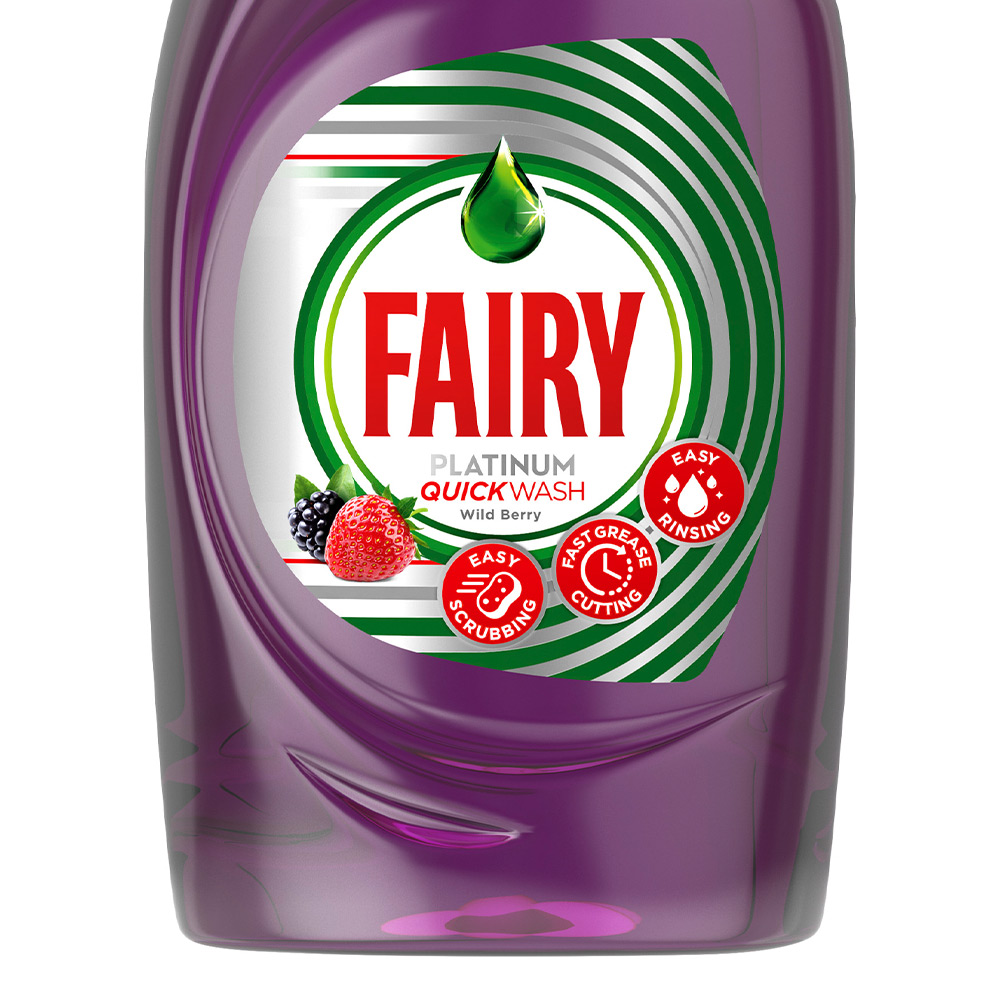 Fairy Platinum Purple Wildberry Washing Up Liquid 870ml Image 3