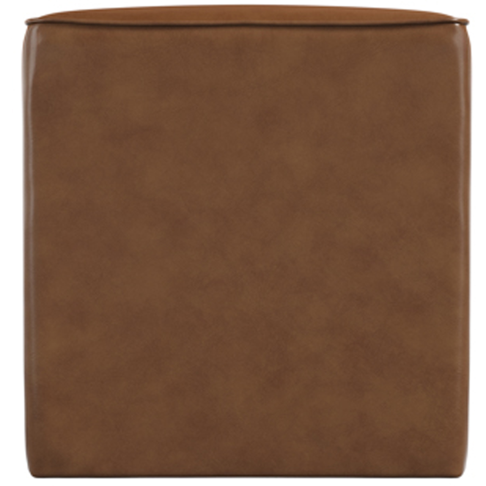 Bronx Tan Faux Leather Side Table Image 3