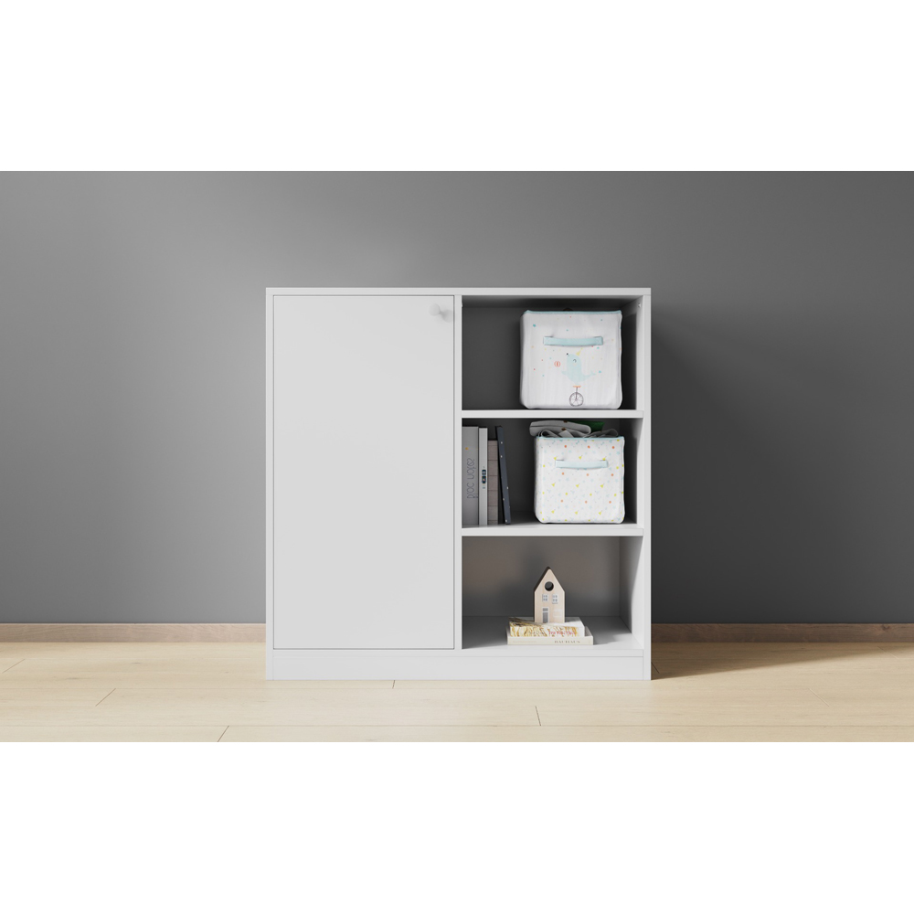 Flair Stepaside White Wooden High Sleeper Storage Station Image 5