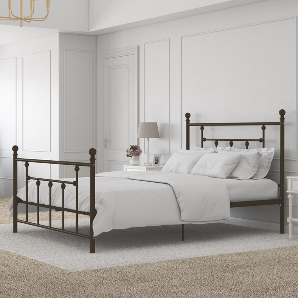 Dorel Manila King Size Bronze Metal Bed Frame Image 1