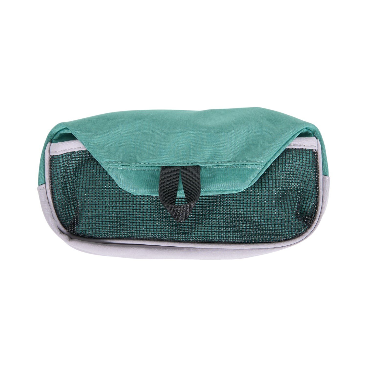 Stylish Pencil Case with Mesh Pocket - Green or Beige Image 1