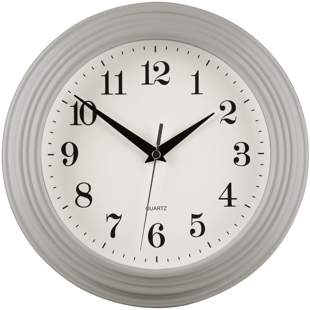 Premier Housewares 2200918 Grey Vintage Design Wall Clock Image