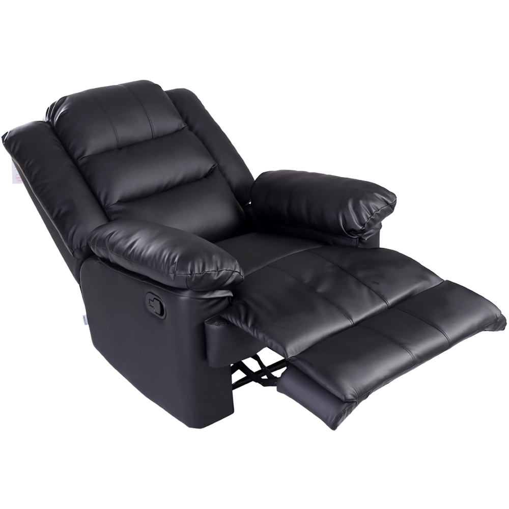 Furniture Online Loxley Black Bonded Leather Manual Recliner Chair Image 6
