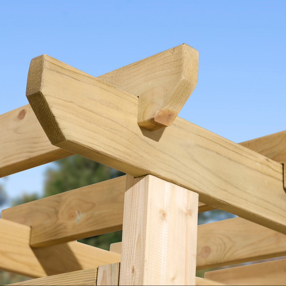 Rowlinson Richmond 4 Seater 6.3 x 6.9ft Corner Arbour Image 5