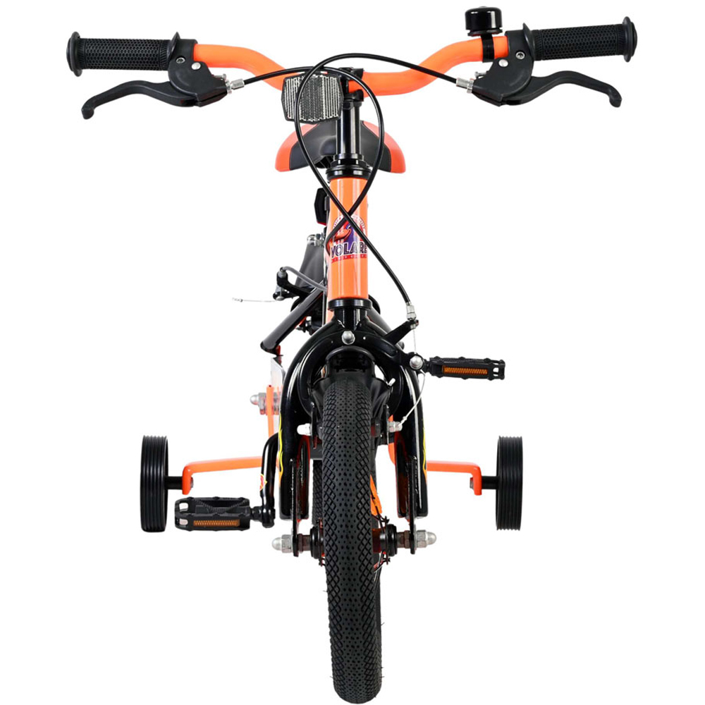 Volare Strike Kids 12 inch Orange and Black Bike with Stabilisers Image 4