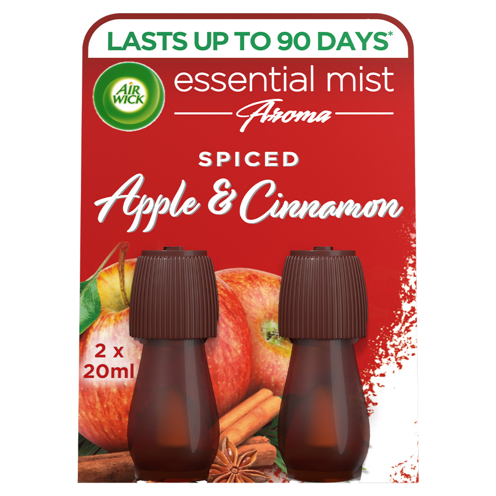 Air Wick Spiced Apple and Cinnamon Essential Mist Twin Refill Image 1