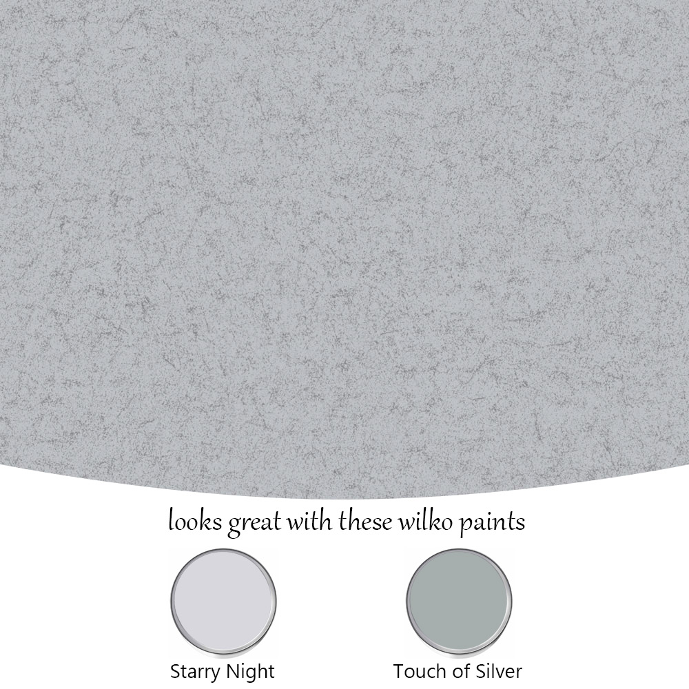 Grandeco Tissue Textured Semi Plain Metallic Silver Wallpaper by Paul Moneypenny Image 4