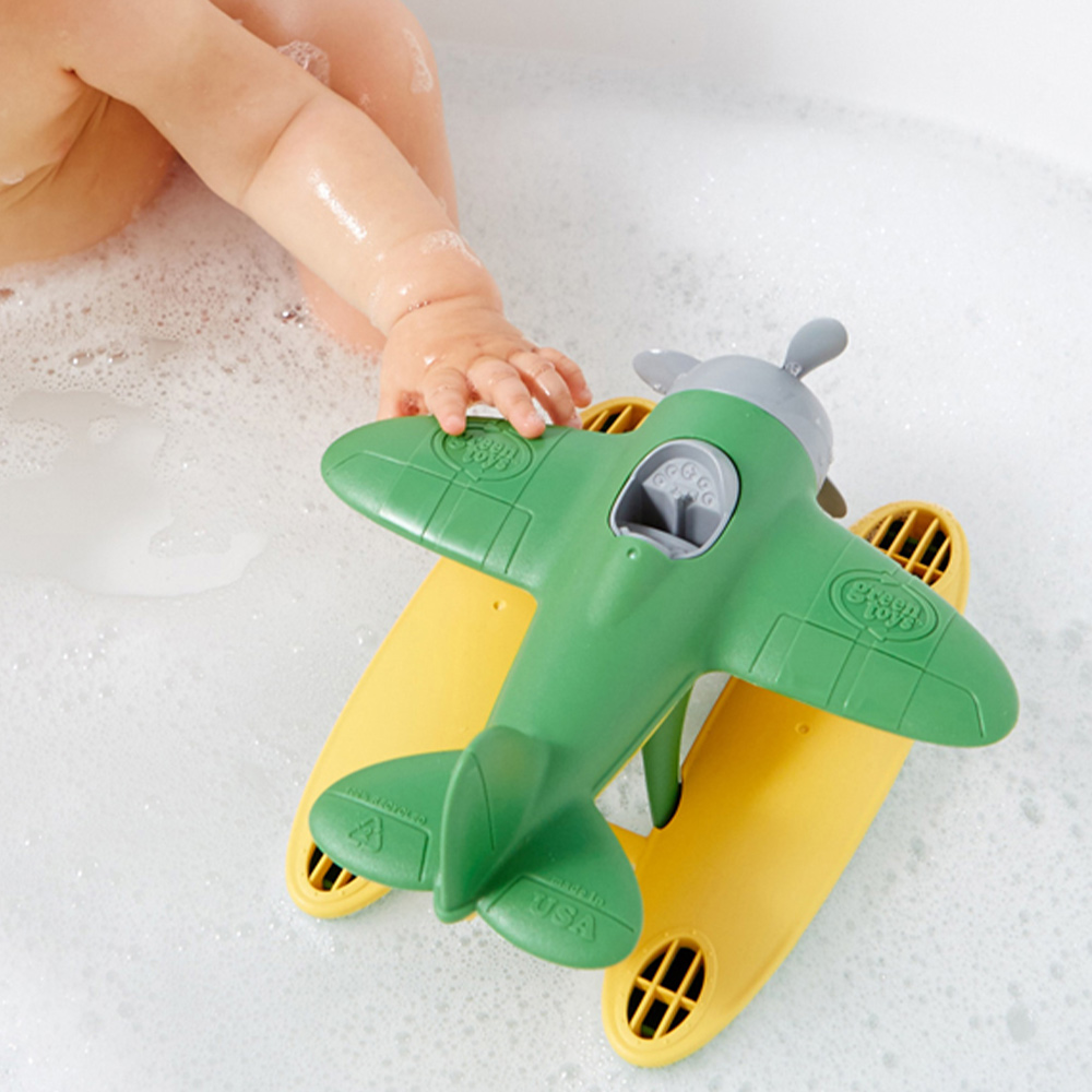 Green Toys Kids and Yellow Seaplane Image 2