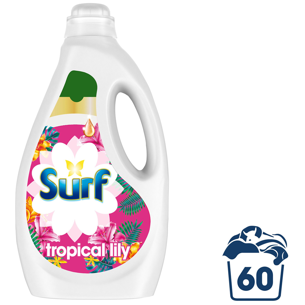 Surf Tropical Lily Concentrated Liquid Laundry Detergent 60 Washes Image 1