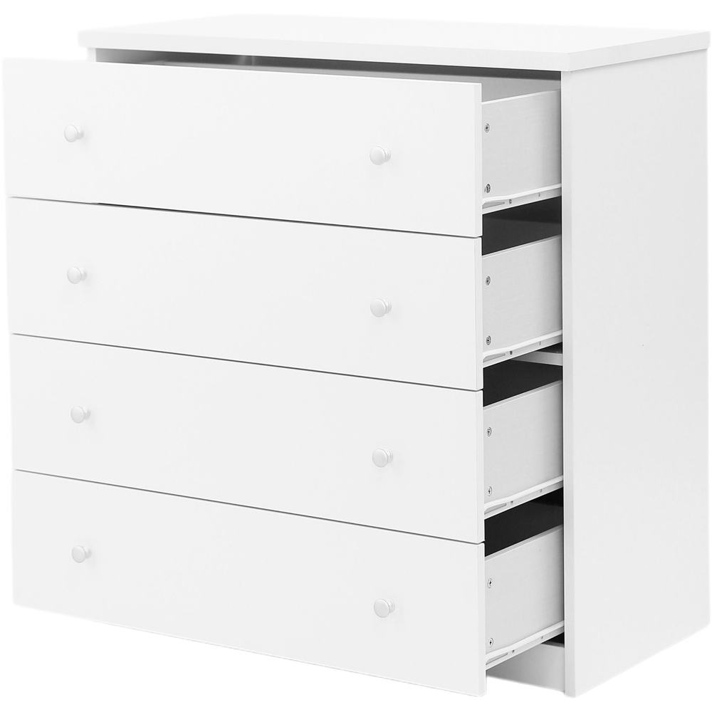 Core Products Erin 4 Drawer White Finish Chest of Drawers  Image 2