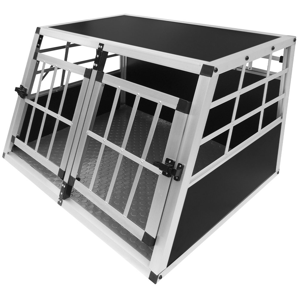 Monster Shop Car Pet Crate with Small Double Doors Image 1