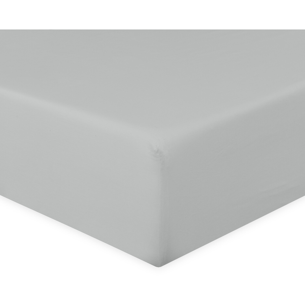 Cotton Sheet Set Grey Superking Image 3