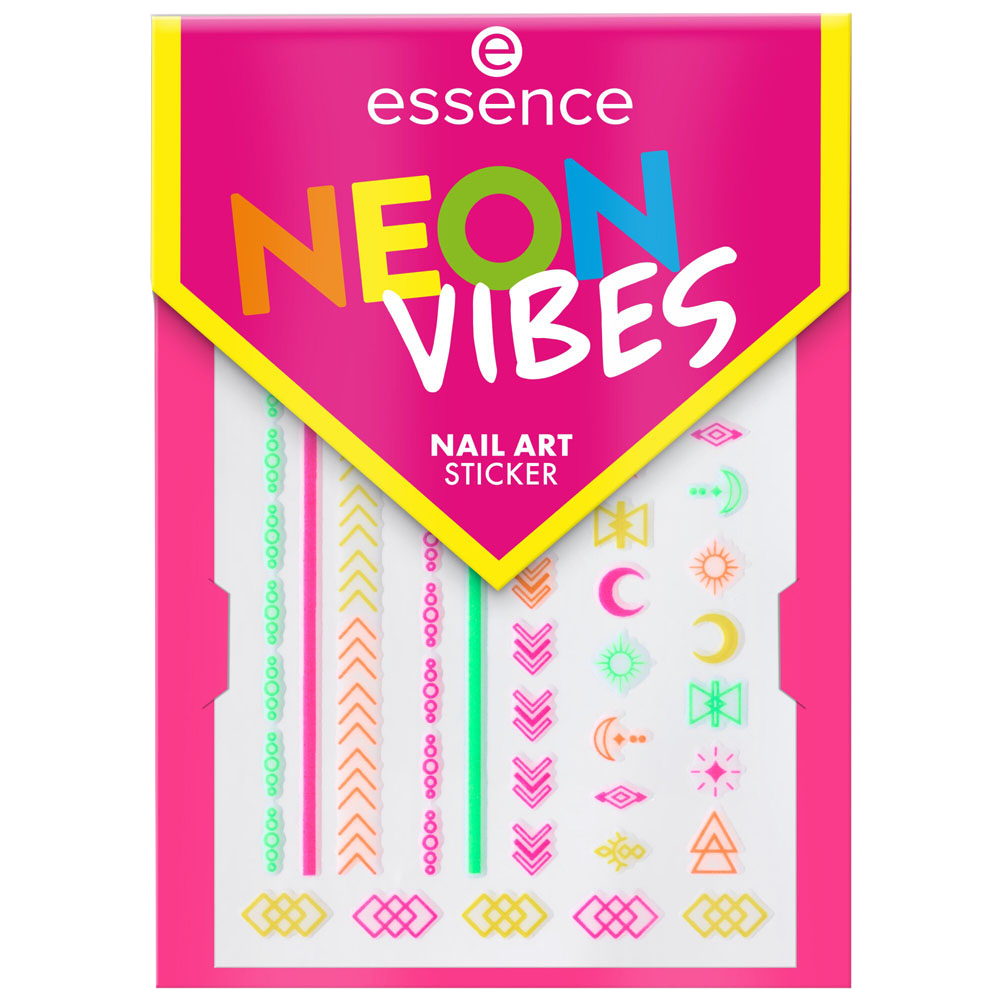 essence Neon Vibes Nail Art Stickers Image 1