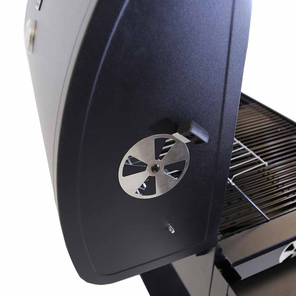 Charles Bentley Deluxe Steel Charcoal BBQ Grill Black Image 7