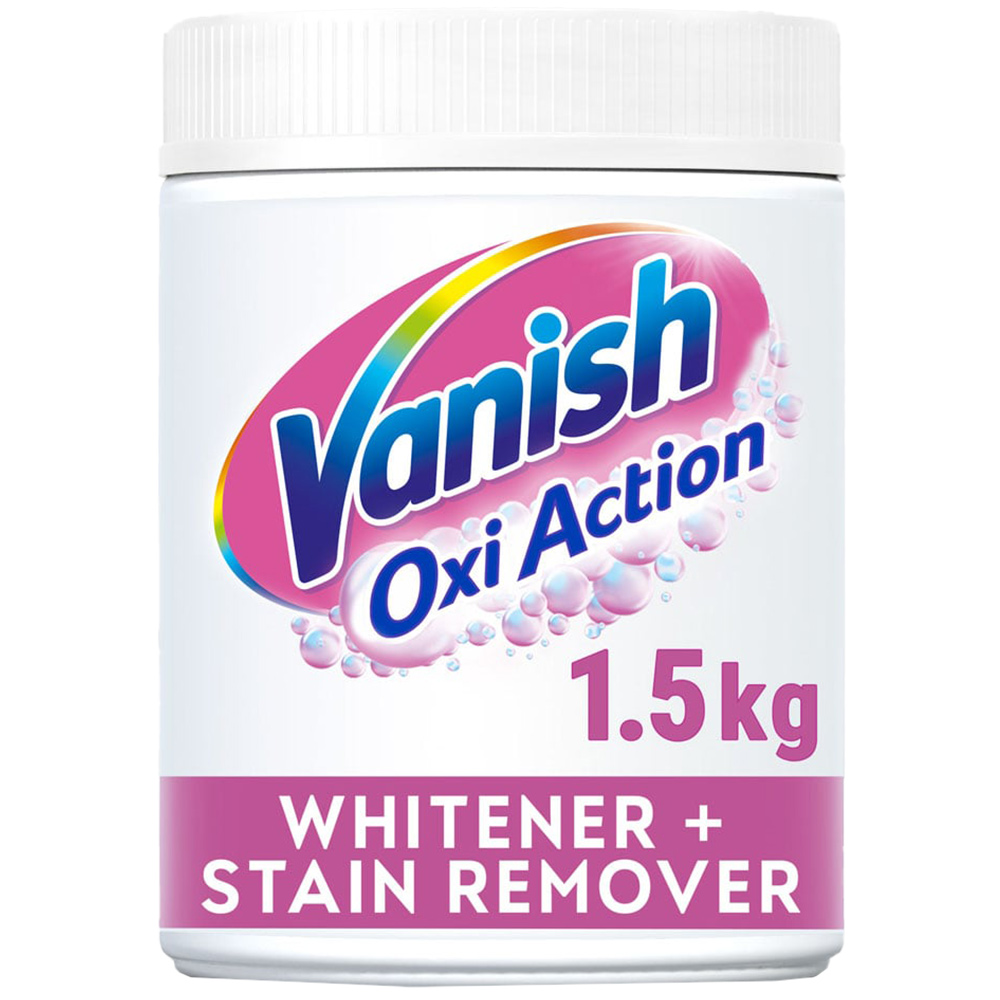 Vanish Oxi Action Fabric Whitener and Stain Remover Case of 6 x 1.5kg Image 2