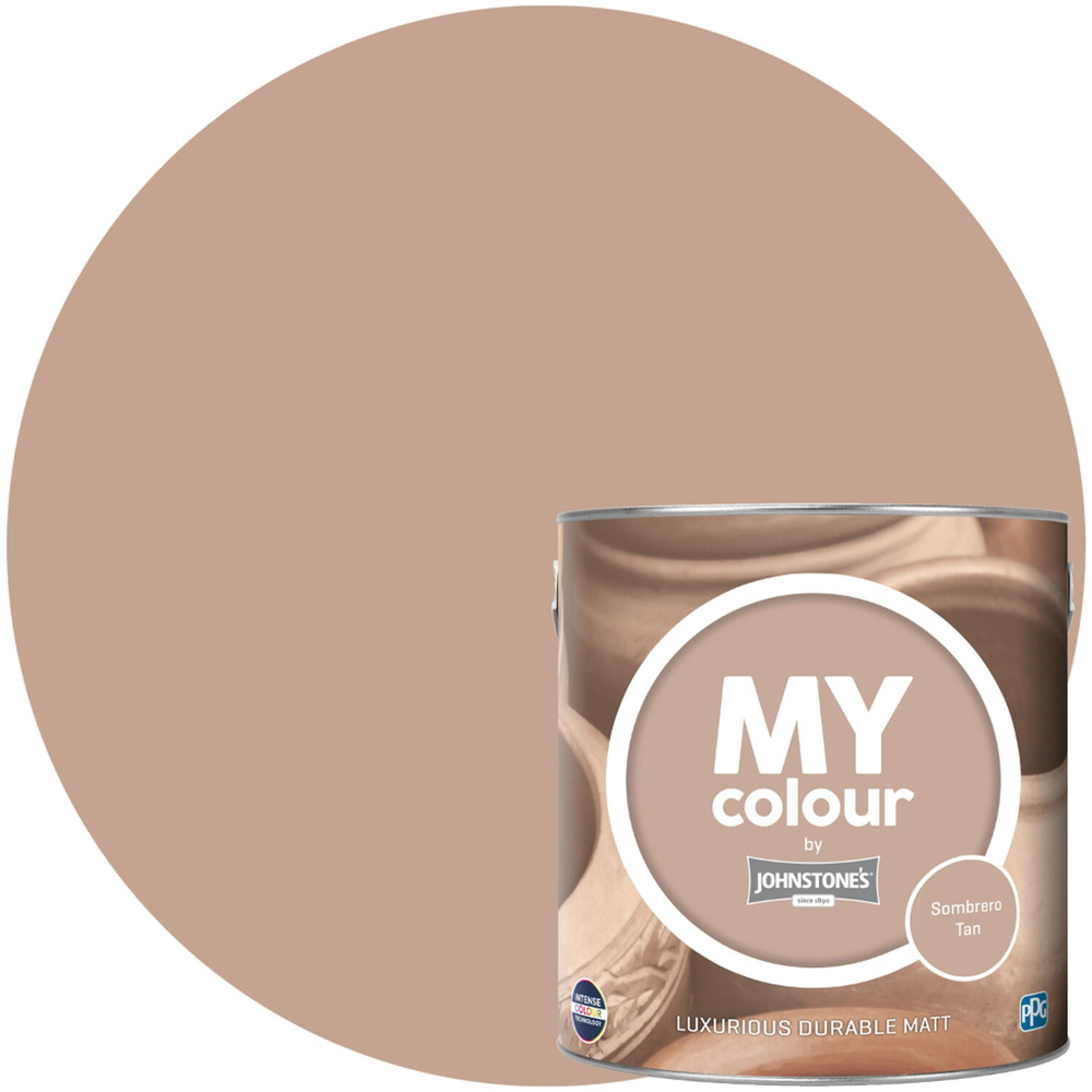 Johnstone's MY Colour Luxurious Durable Matt Paint Sombrero Tan Image 4