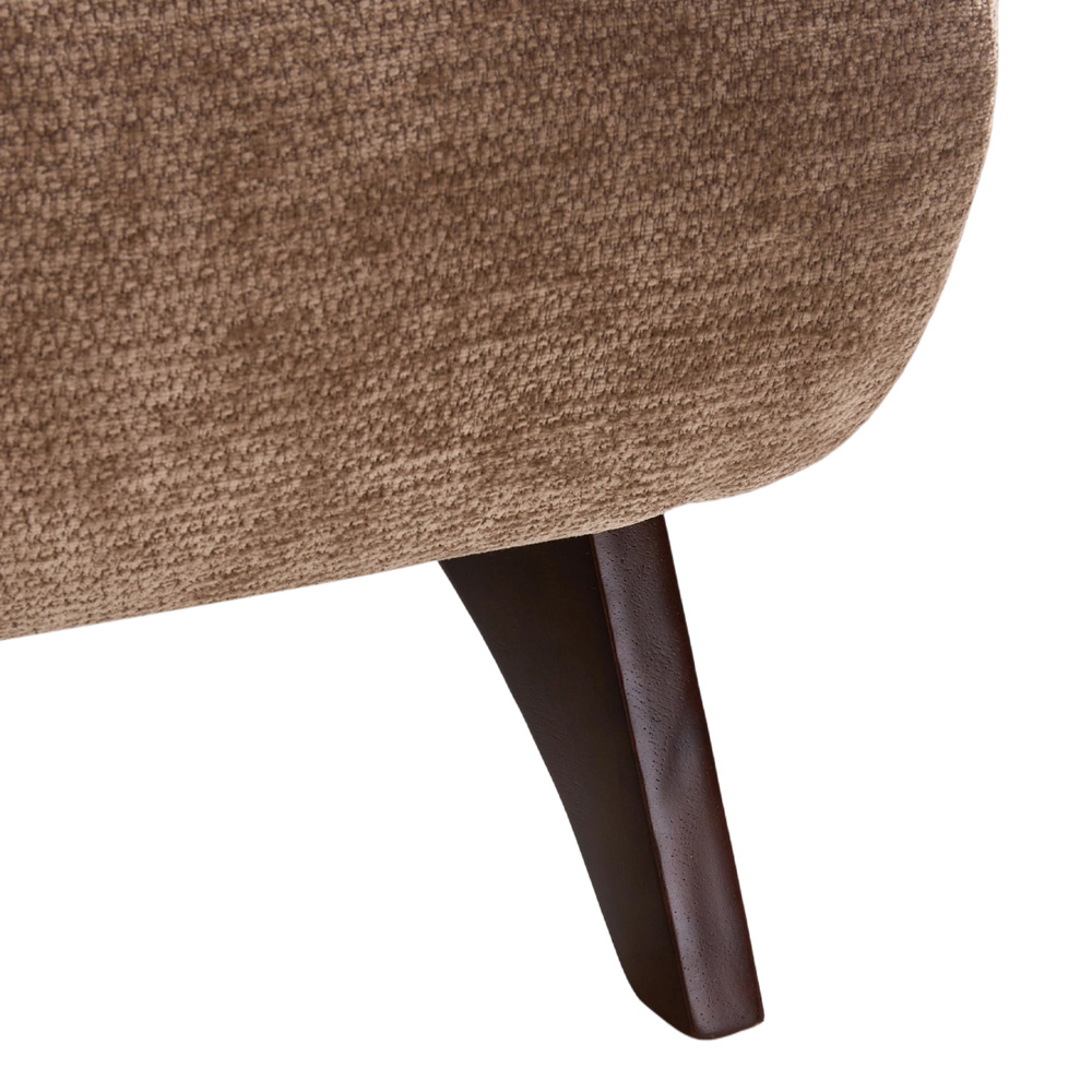 Living and Home Brown Chenille Quilted Backrest Lounge Chair Image 6