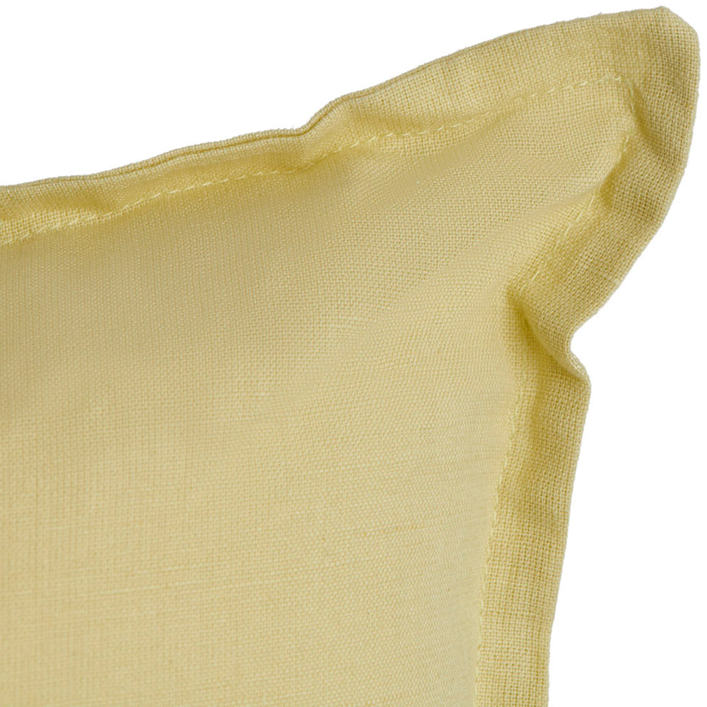 Wilko Yellowwashed Linen Cushion 43 x 43cm Image 3