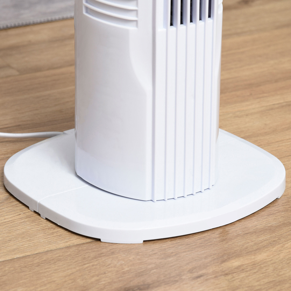 HOMCOM White and Black Tower Fan 31 inch Image 3