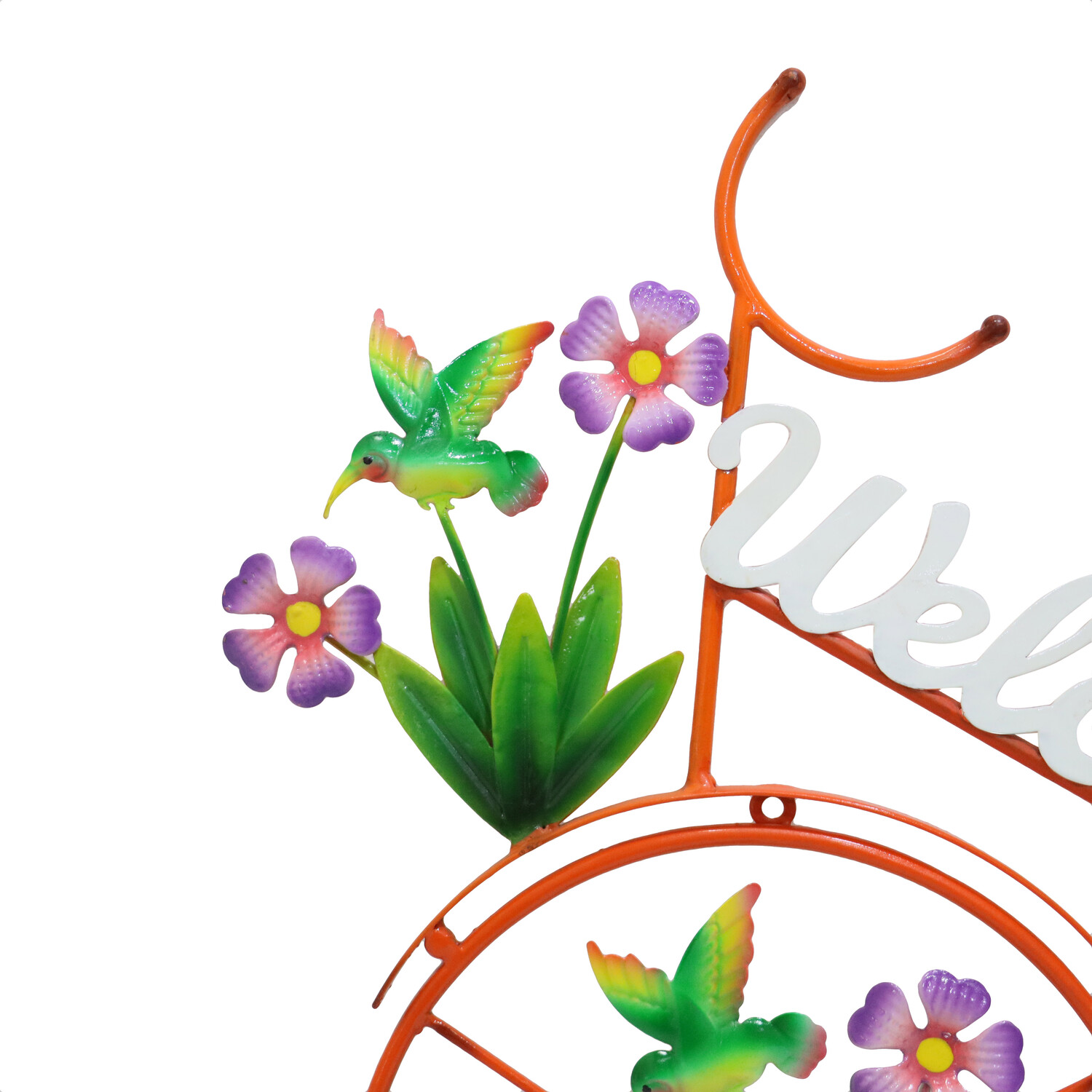 Indoor and Outdoor Welcome Floral Bike - Multicolour Image 8