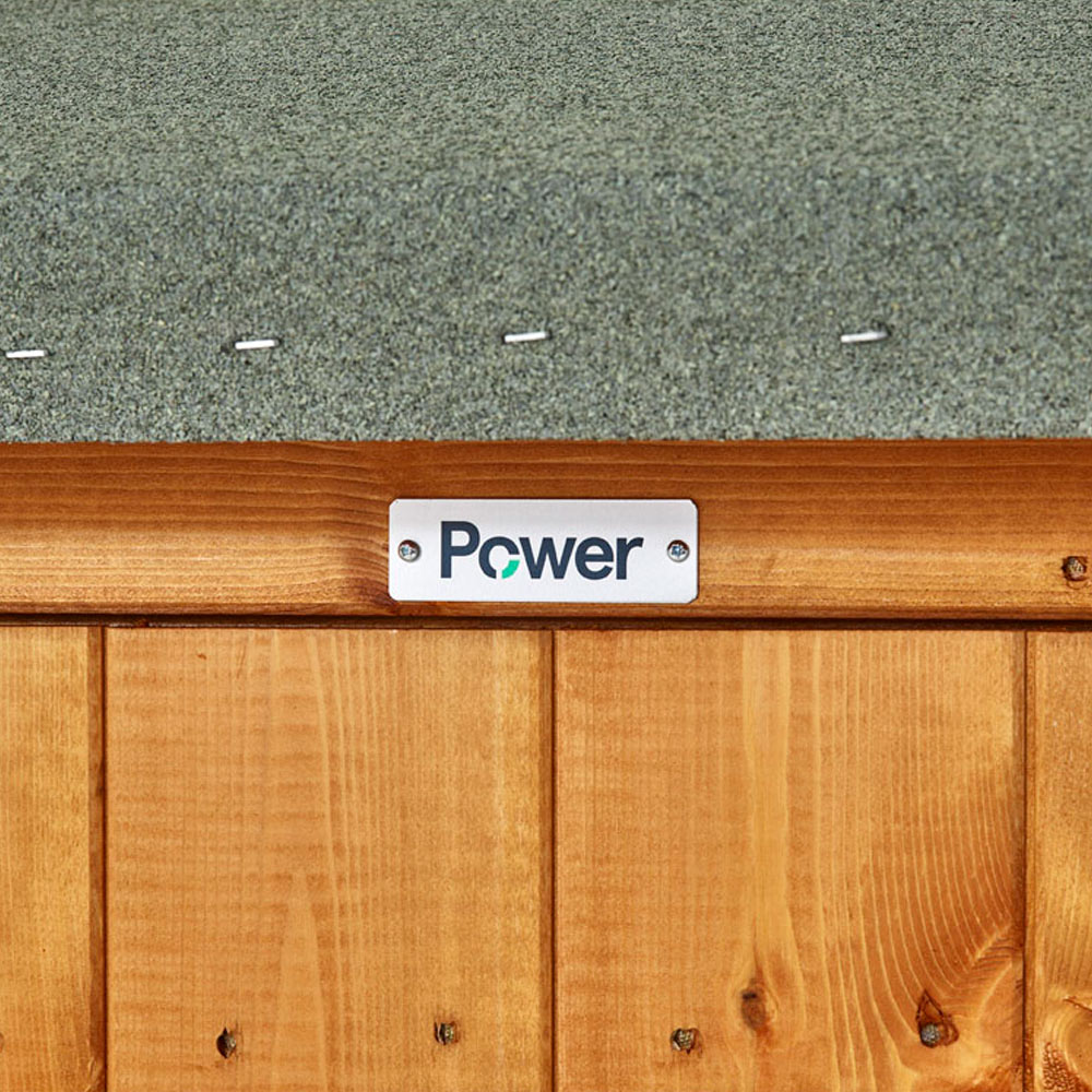 Power Sheds 18 x 4ft Apex Wooden Shed with Window Image 3