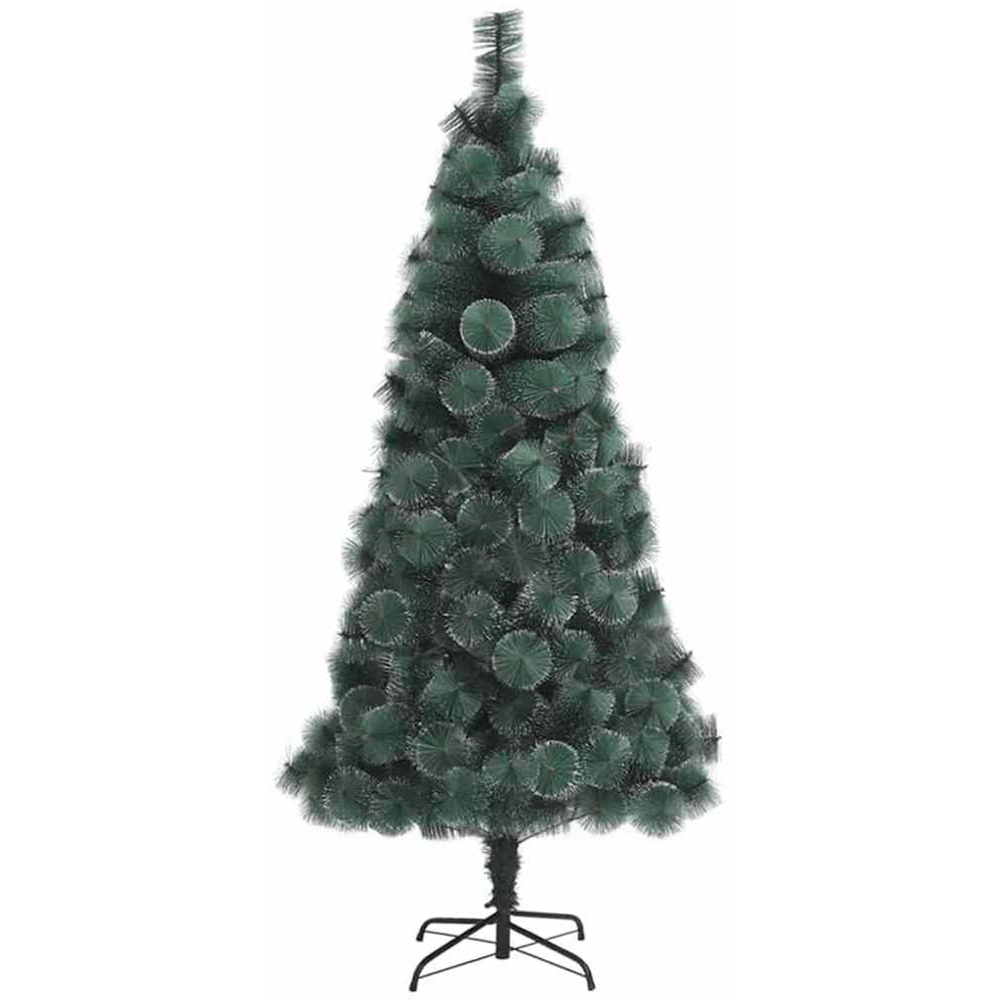 vidaXL Pre-Lit Green Artificial Christmas Tree 6ft Image 2