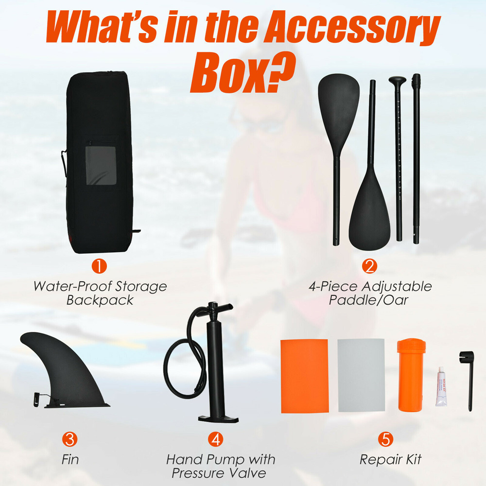 Costway Inflatable Paddle Kayak Image 7