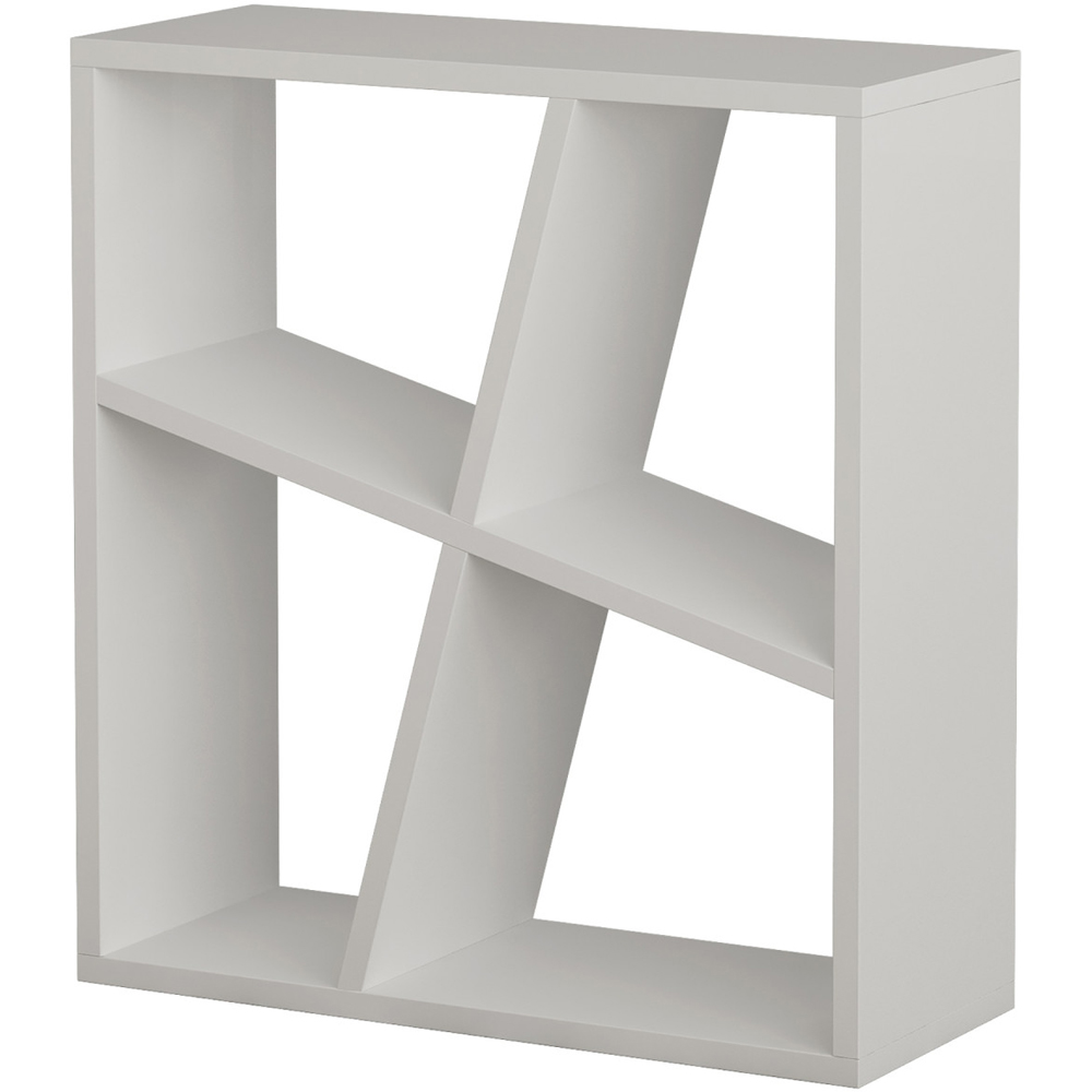 GFW Birtley 4 Shelf White Bookcase Image 2