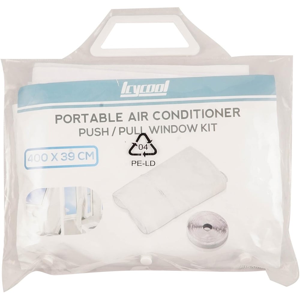 Icycool Portable Air Conditioner Push and Pull Window Kit Image 1
