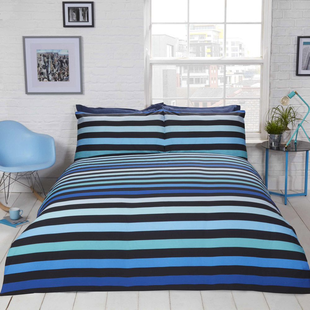 Rapport Home 3D Single Blue Duvet Set Image 2