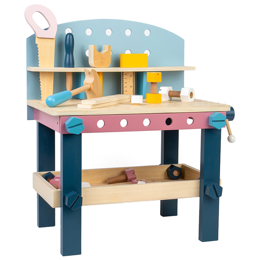 Bigjigs Toys Wooden Tool Bench Multicolour Image 1