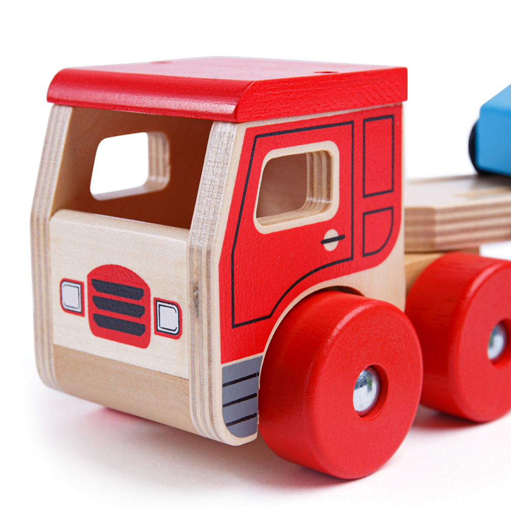 Bigjigs Toys Transporter Lorry and Cars Image 5