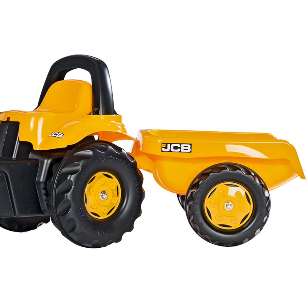 Rolly Toys JCB Kid Tractor and Trailer Yellow Image 3