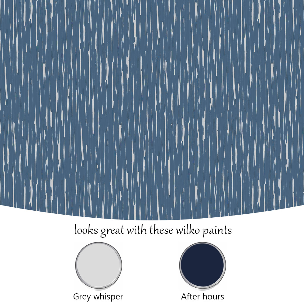 Muriva Rosalind Nala Blue Textured Wallpaper Image 5