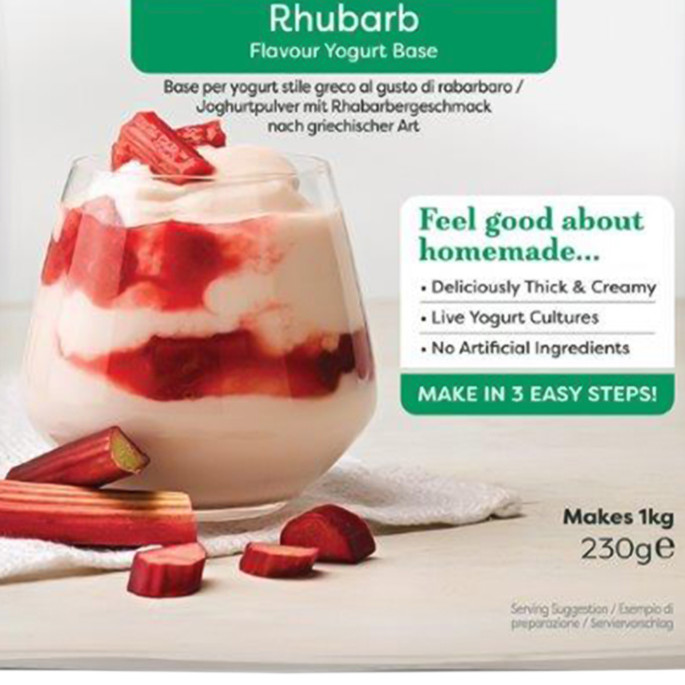 EasiYo Greek Style Rhubarb Flavour Yoghurt Base 230g Image 3