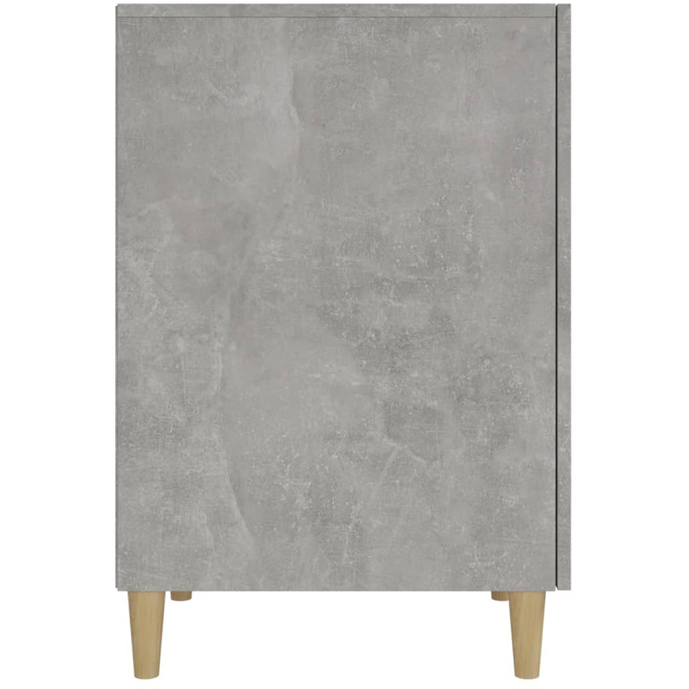 vidaXL 2 Door Computer Desk Concrete Grey and Gold Image 6