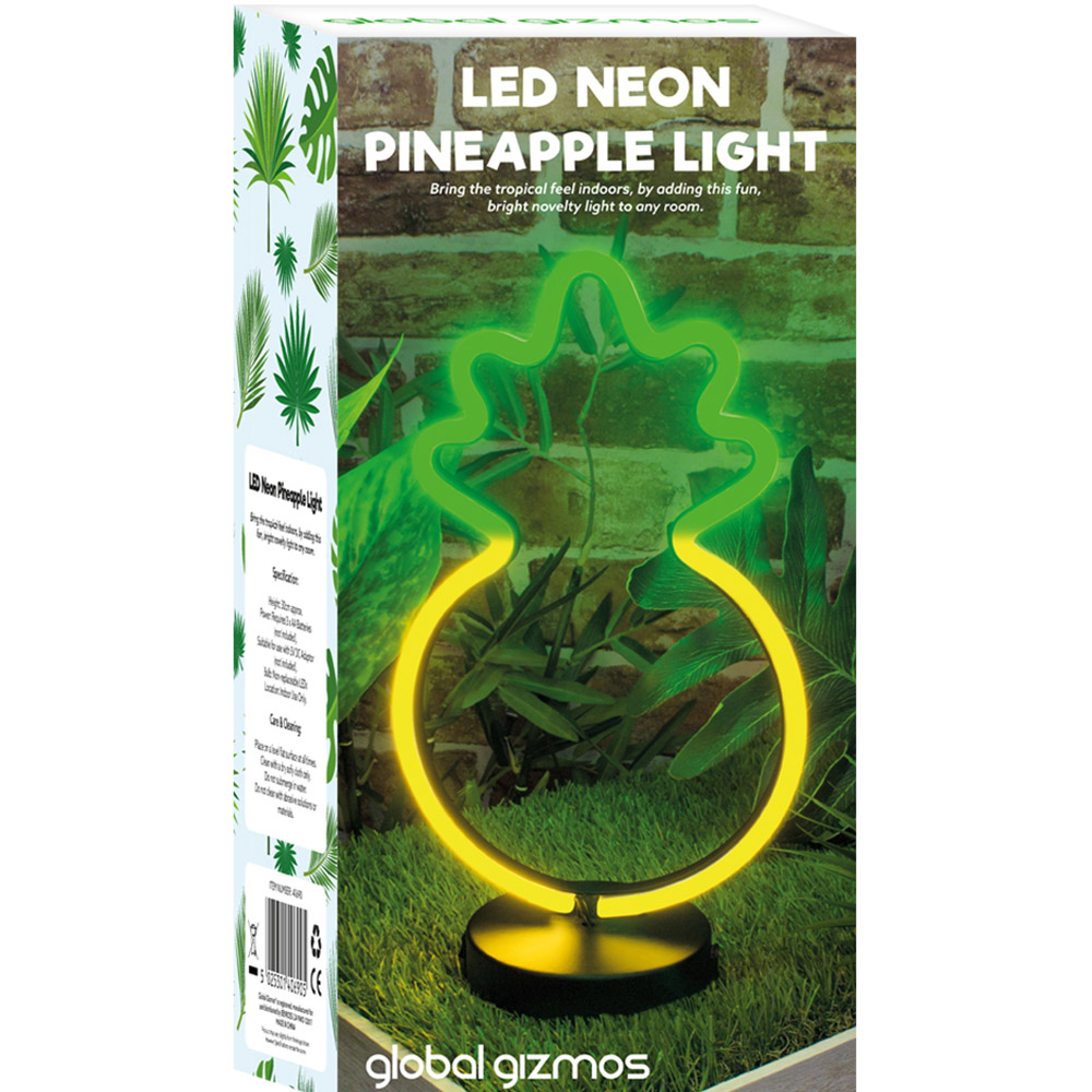 Global Gizmos Pineapple LED Neon Light 30cm Image 4