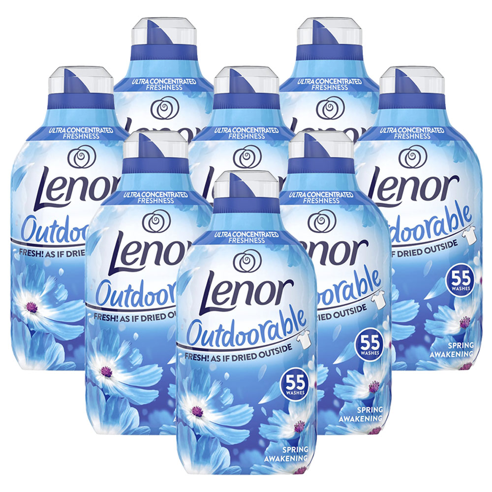 Lenor Outdoorable Spring Awakening Fabric Conditioner 55 Washes Case of 8 x 770ml Image 1