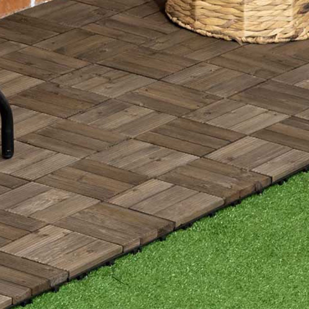 Outsunny 27pc Patio Interlock Decking Image 1