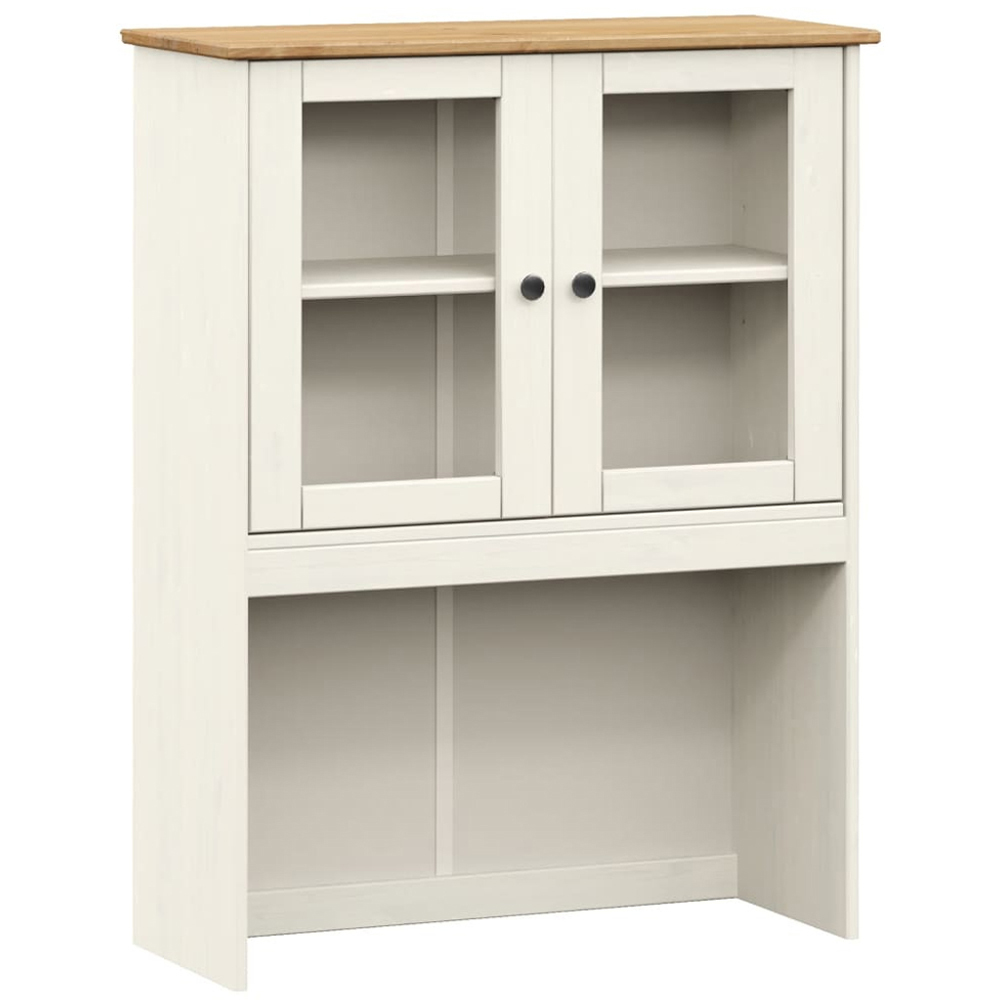 vidaXL Vigo 3 Door 3 Drawer White Solid Pine Wood Highboard Image 8
