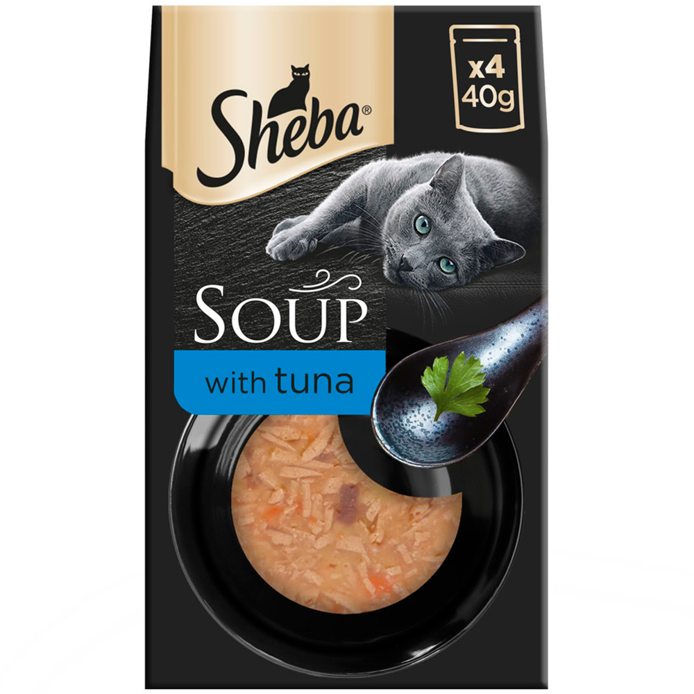 Sheba Classics Soup Cat Pouches with Tuna Fillets 4 x 40g Image 3