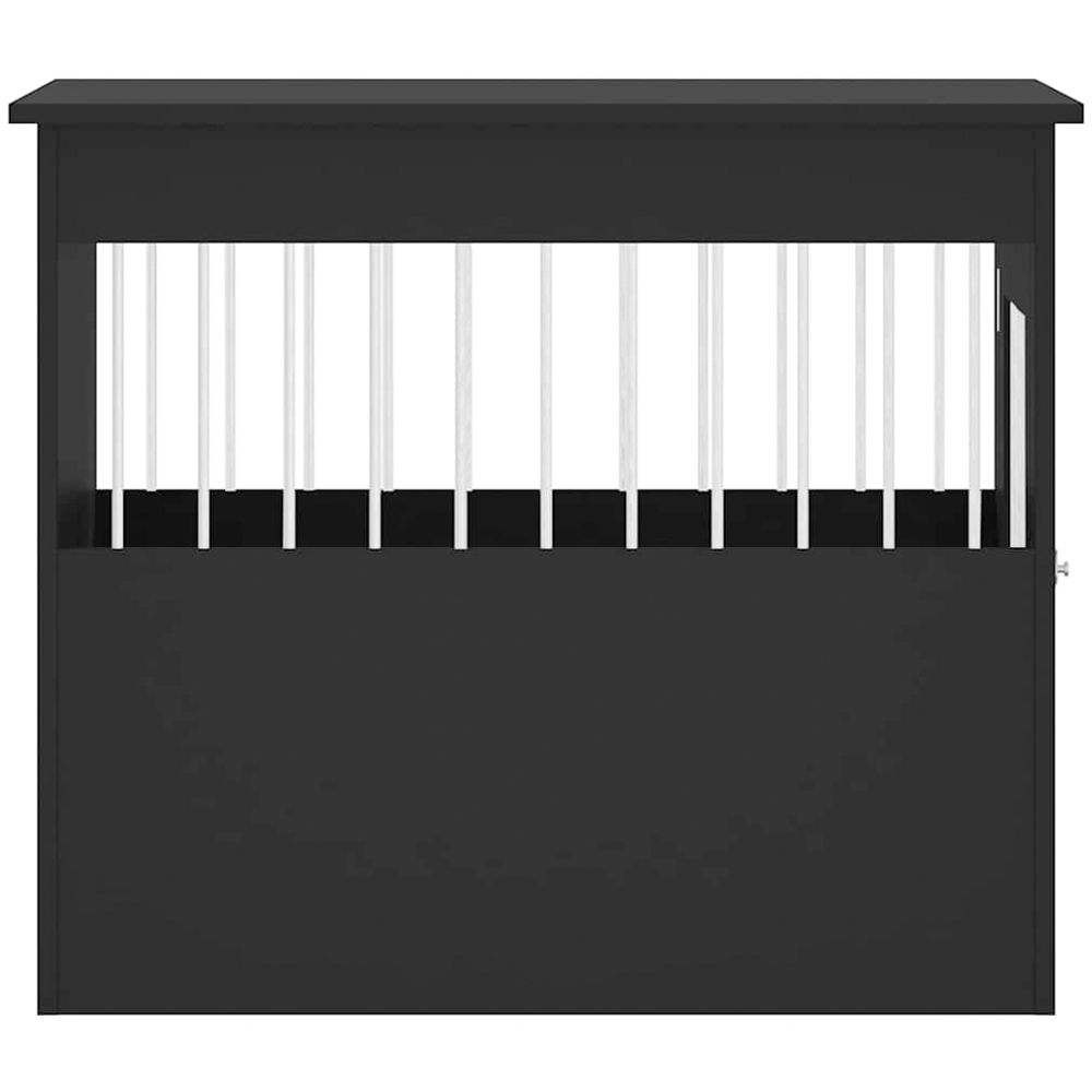 vidaXL Black Engineered Wood Dog Crate Furniture 68 x 55 x 80cm Image 8